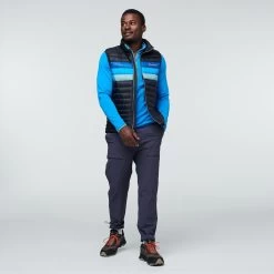 Fuego Down Vest - Men's -Cotopaxi Shop 1200X1200jpeg F22MFuegoDownVestBlackPacificStripes 1120
