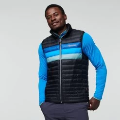 Fuego Down Vest - Men's -Cotopaxi Shop 1200X1200jpeg F22MFuegoDownVestBlackPacificStripes 1159