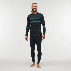Debajo Seamless Baselayer Crew - Men's 30 Debajo Seamless Baselayer Crew - Men's -Cotopaxi Shop 1200x1200png F23MDebajoSeamlessBaselayerCrewBlackStripes 1