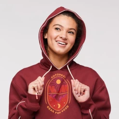 Day And Night Pullover Hoodie - Women's -Cotopaxi Shop 1200x1200png F23WDayAndNightOrganicPulloverHoodieBurgundy 5