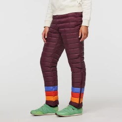 Fuego Down Pant - Women's -Cotopaxi Shop 1200x1200png F23WFuegoDownPantWineStripes3 f90f0091 d452 43fd 9d42 58b6696841c4