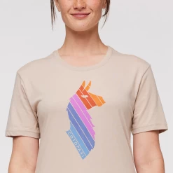 Llama Stripes T-Shirt - Women's -Cotopaxi Shop 1200x1200png F23WLlamaStripesOrganicTShirtOatmeal 5