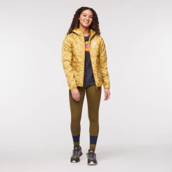 Teca Cálido Hooded Jacket - Print - Women's -Cotopaxi Shop 1200x1200png F23WTecaCalidoHoodedJacketPrintEatWheat 10