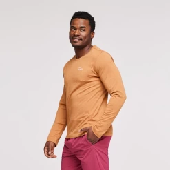 Cactus Life Long-Sleeve T-Shirt - Men's -Cotopaxi Shop 1200x1200png S23MCactusLifeLong SleeveOrganicT ShirtSaddle 2