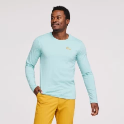 Cactus Life Long-Sleeve T-Shirt - Men's -Cotopaxi Shop 1200x1200png S23MCactusLifeLong SleeveOrganicT ShirtSeaGlass 2