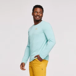 Cactus Life Long-Sleeve T-Shirt - Men's -Cotopaxi Shop 1200x1200png S23MCactusLifeLong SleeveOrganicT ShirtSeaGlass 3