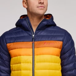 Fuego Hooded Down Jacket - Men's 37 Fuego Hooded Down Jacket - Men's -Cotopaxi Shop 1200x1200png S23MFuegoDownHoodedJacketMaritime Sunset 5