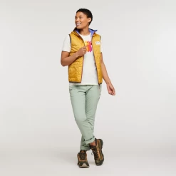 Teca Cálido Reversible Hooded Vest - Women's -Cotopaxi Shop 1200x1200png S23WTecaCalidoHoodedVestHoneybee 16 718646bb f179 4fb0 8776 195a3448c24c