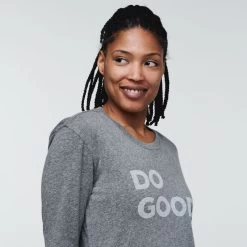 Do Good Long-Sleeve T-Shirt - Women's 33 Do Good Long-Sleeve T-Shirt - Women's -Cotopaxi Shop LST Shirt DoGoodHeatherGrey 2